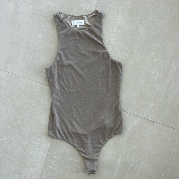 Privacy Please Tops - Revolve Bodysuit S Tan